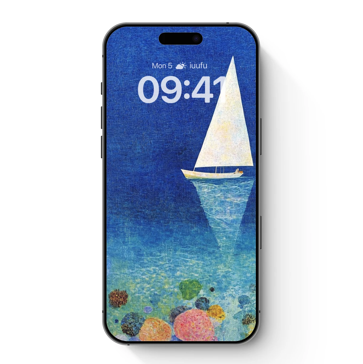 Sail of Serenity: Oceanic Calm in Abstract Harmony