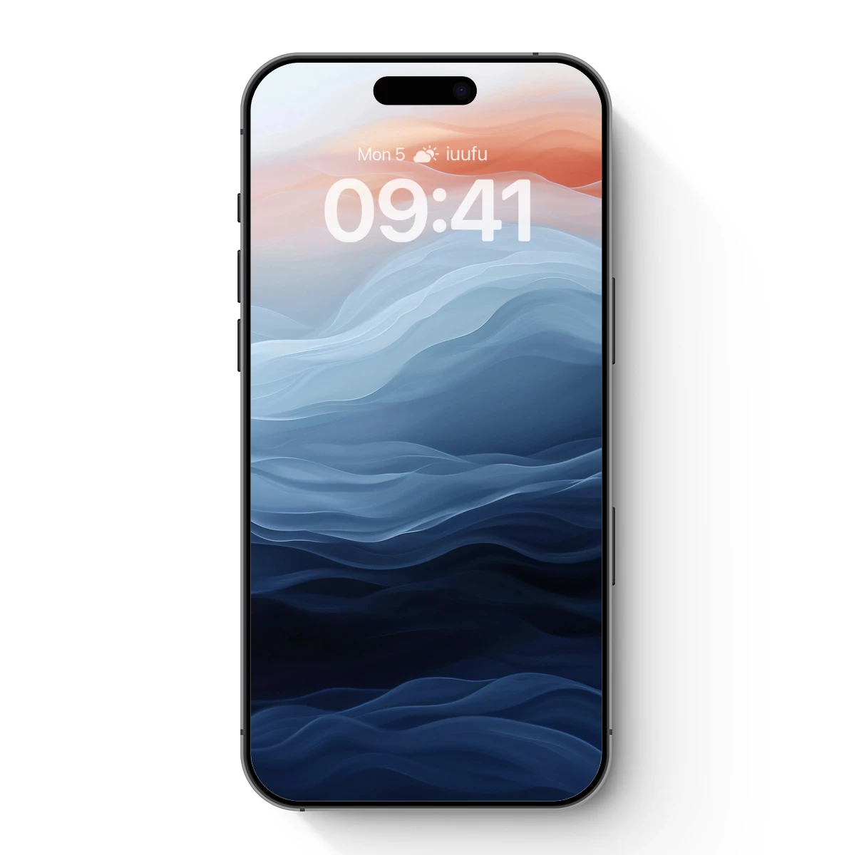 Ethereal Ocean Waves: A Symphony of Blue and Peach