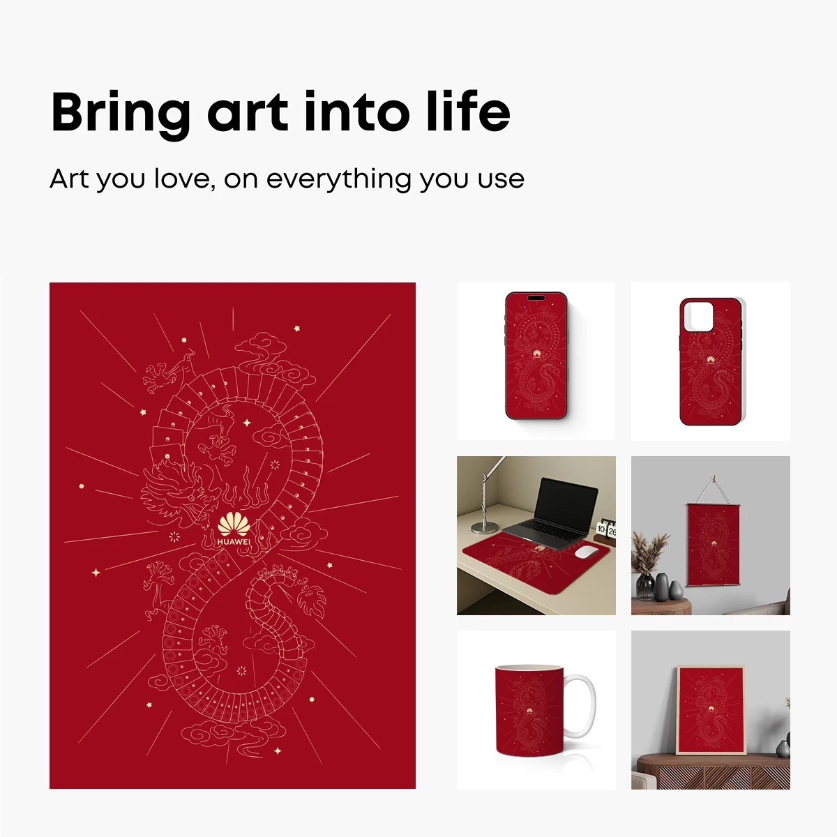 Eternal Dragon Embrace: Huawei's Mythic Artistry - Image 2