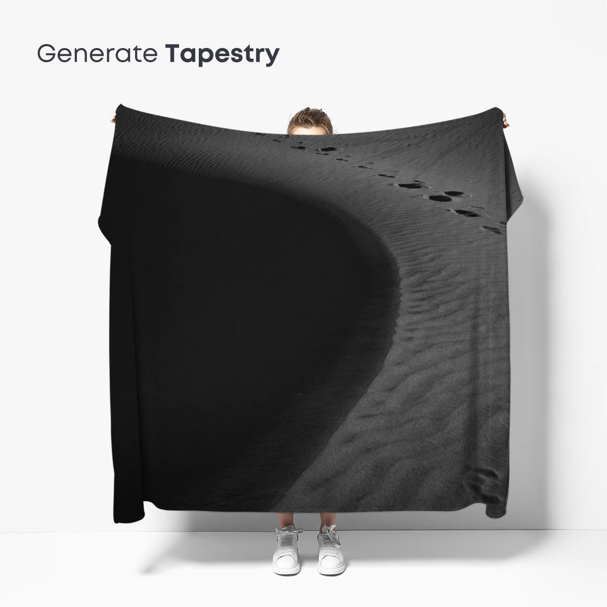 Desert Whispers: Footprints in Sand - Image 5