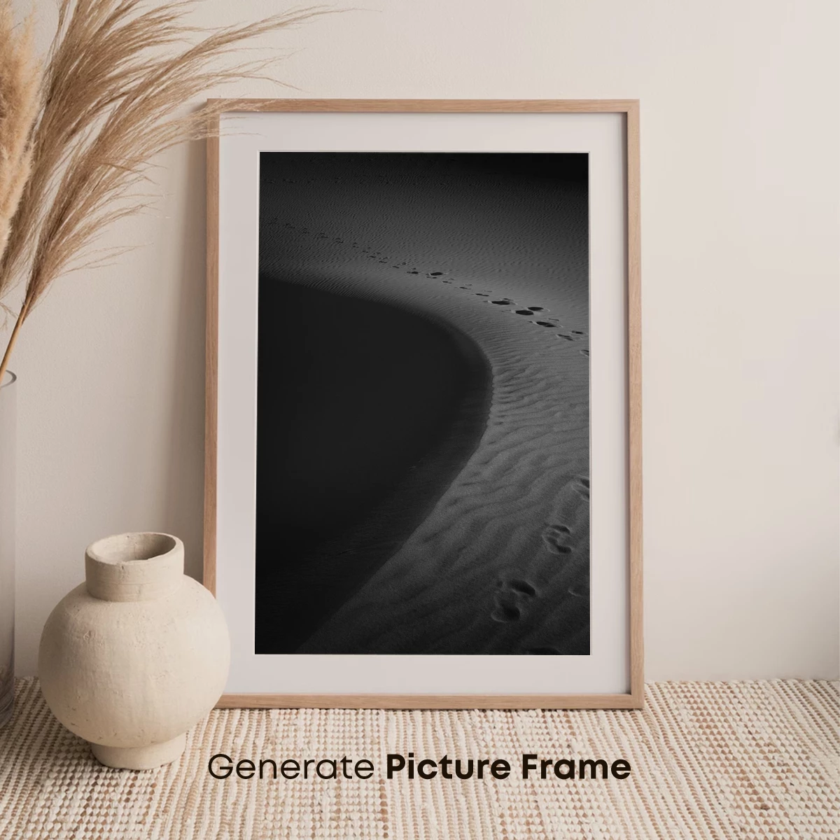 Desert Whispers: Footprints in Sand - Image 7