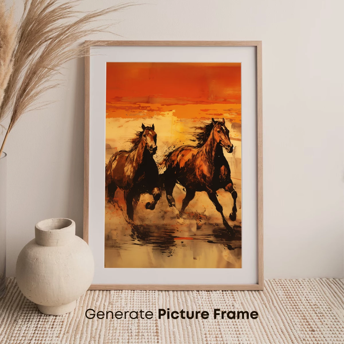 Galloping Spirits: Sunset Horses in Motion - Image 7