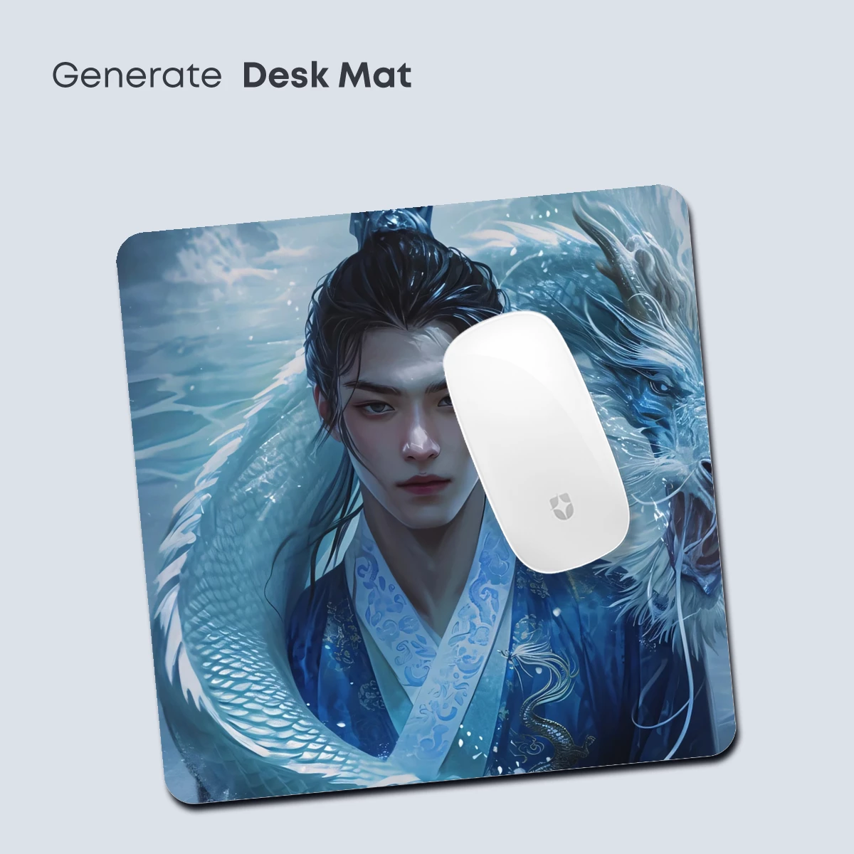 Ethereal Dragon Embrace: Mythic Fantasy Art - Image 4