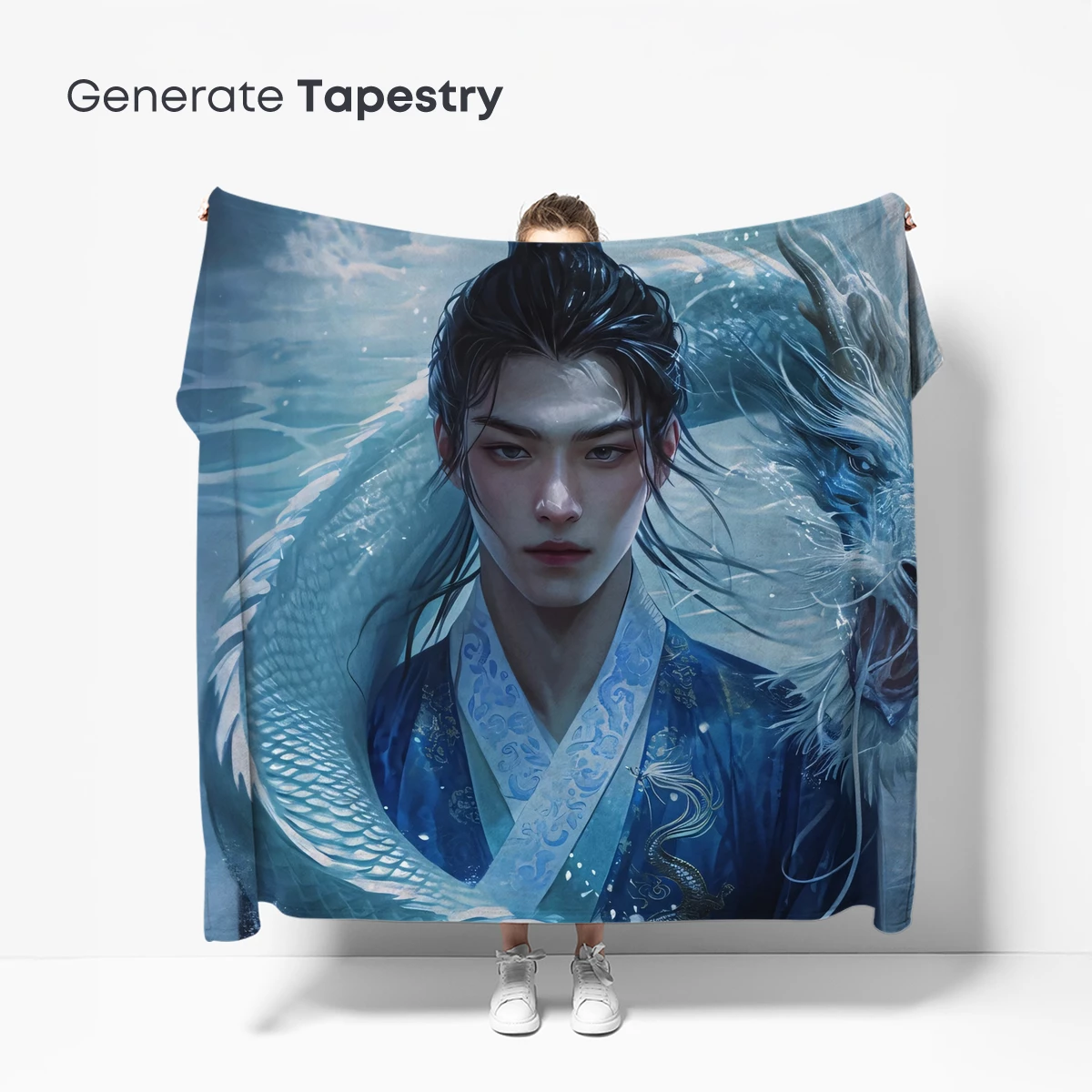 Ethereal Dragon Embrace: Mythic Fantasy Art - Image 5