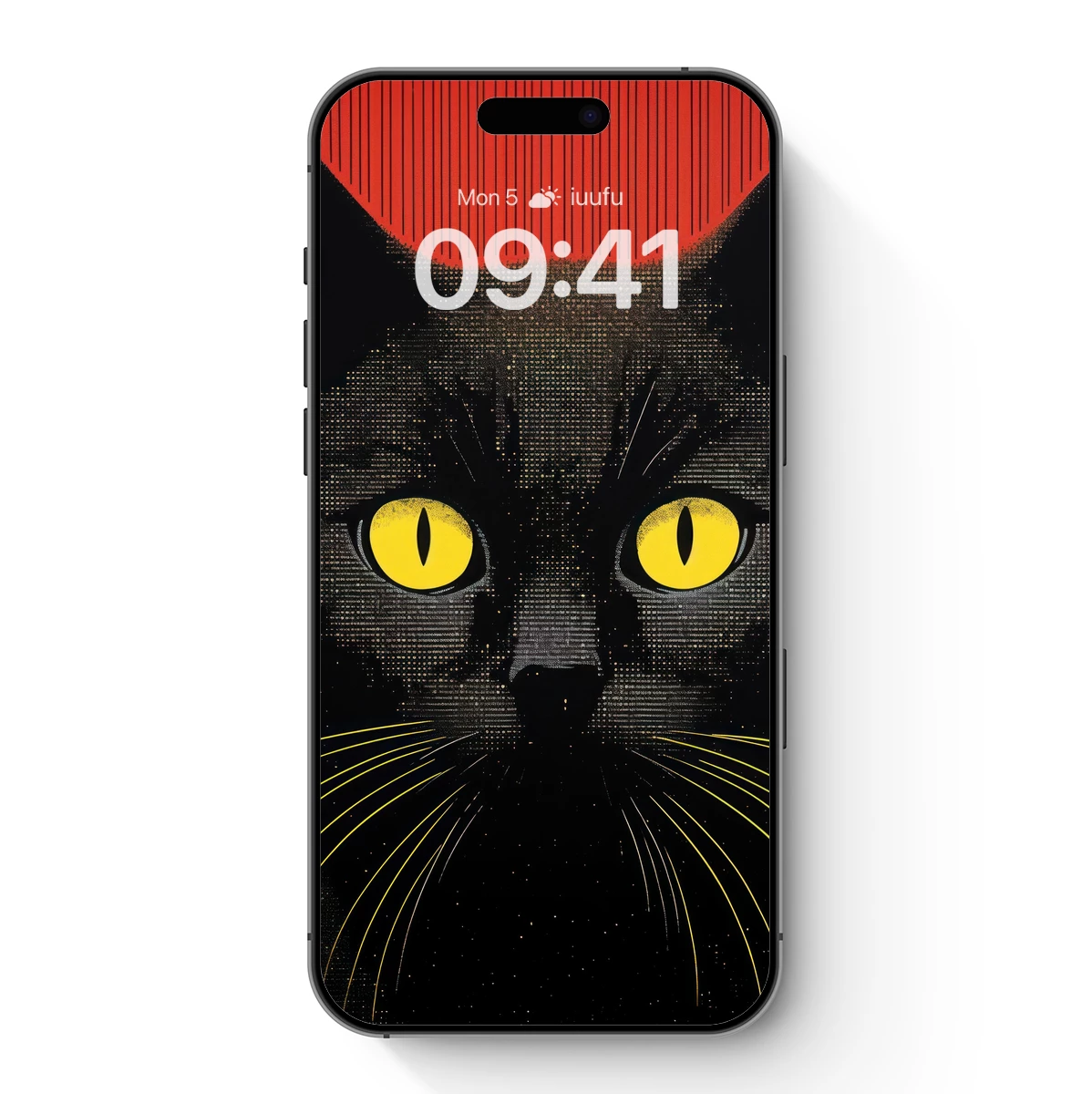 Mystic Feline Gaze: Digital Pointillism Art Mystic Feline Gaze: Digital Pointillism Art