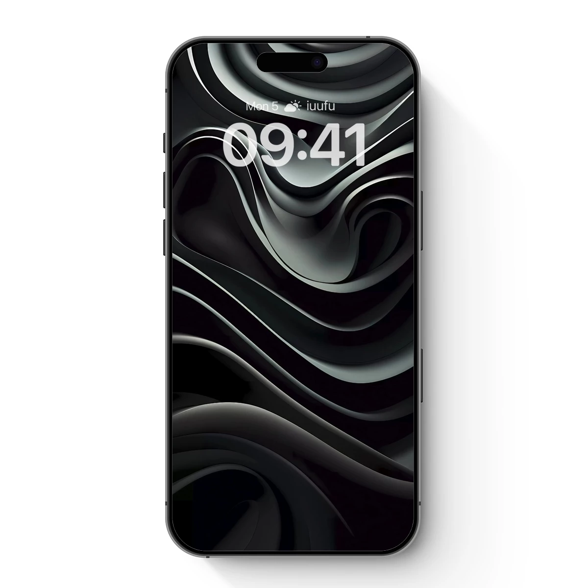 Elegant Black Waves: A Symphony of Shadows and Light