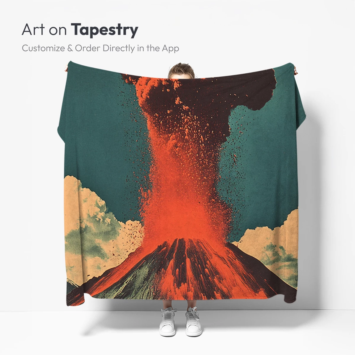Erupting Inferno: Volcanic Fury in Vivid Orange - Image 5