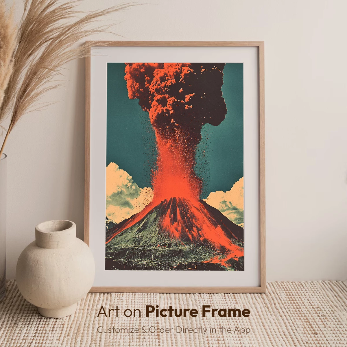Erupting Inferno: Volcanic Fury in Vivid Orange - Image 7