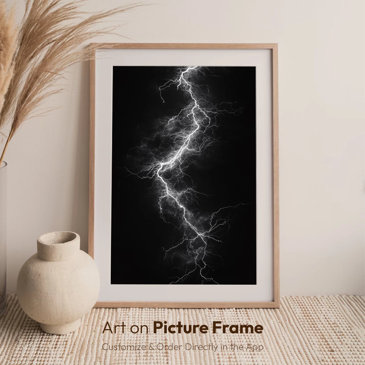 Electric Storm: Monochrome Lightning Bolt - Image 7