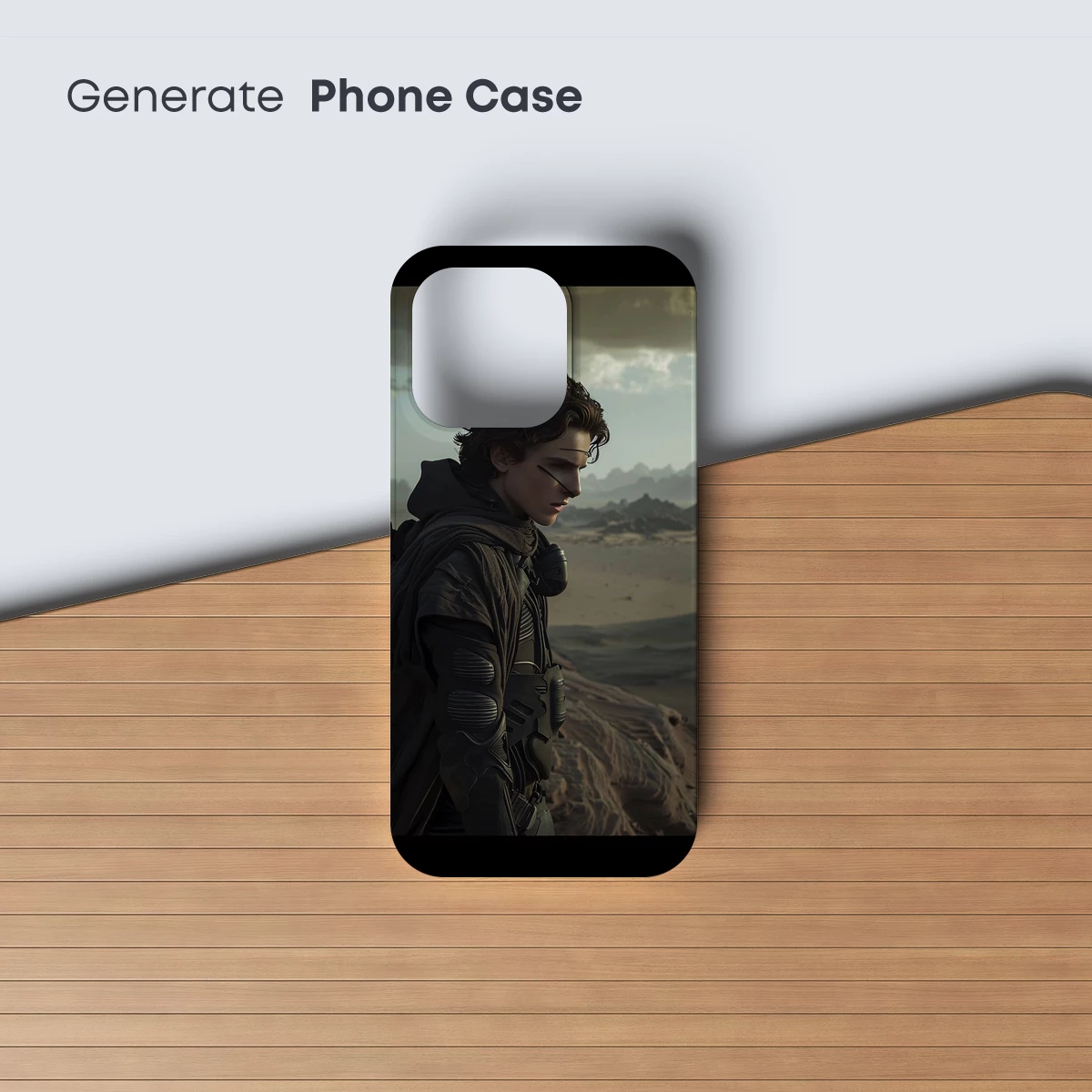 Desert Voyager: Futuristic Nomad in Stark Sands - Image 3