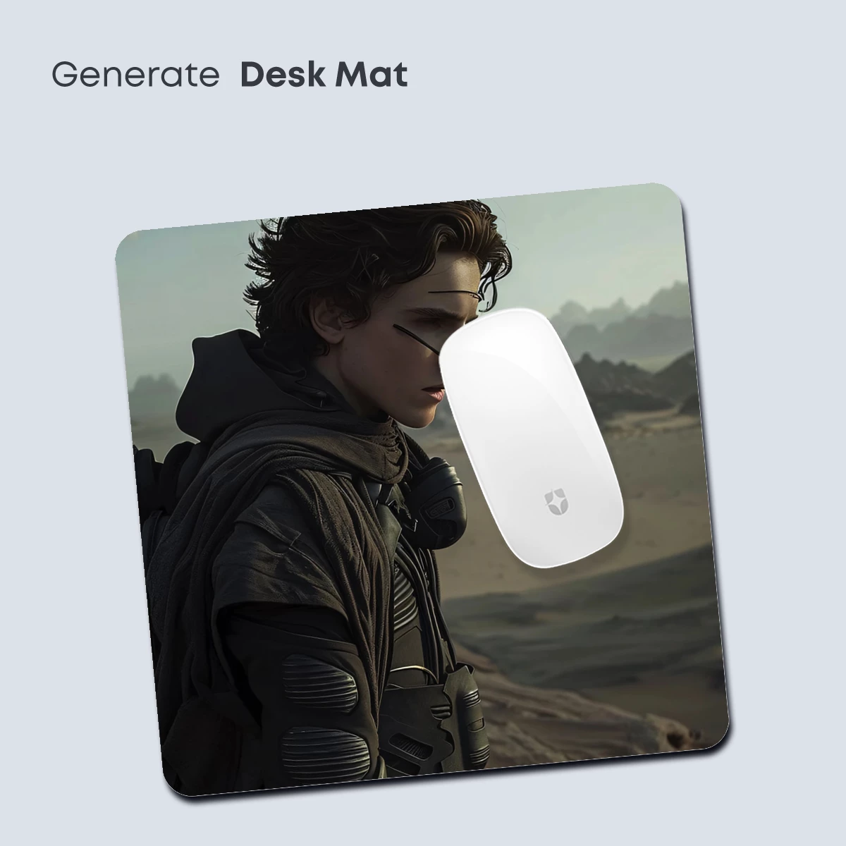 Desert Voyager: Futuristic Nomad in Stark Sands - Image 4