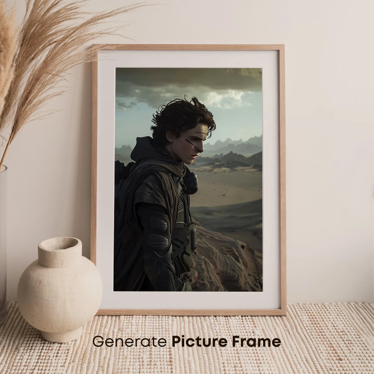 Desert Voyager: Futuristic Nomad in Stark Sands - Image 7