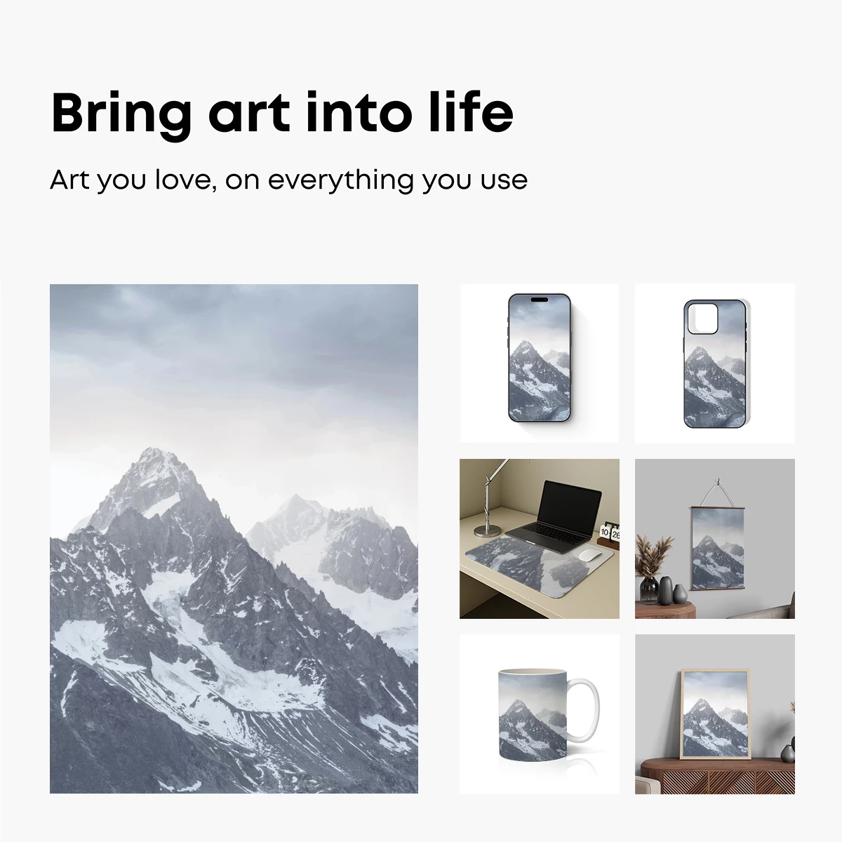 Eternal Snow Peaks: A Symphony of Stone and Ice - Image 2