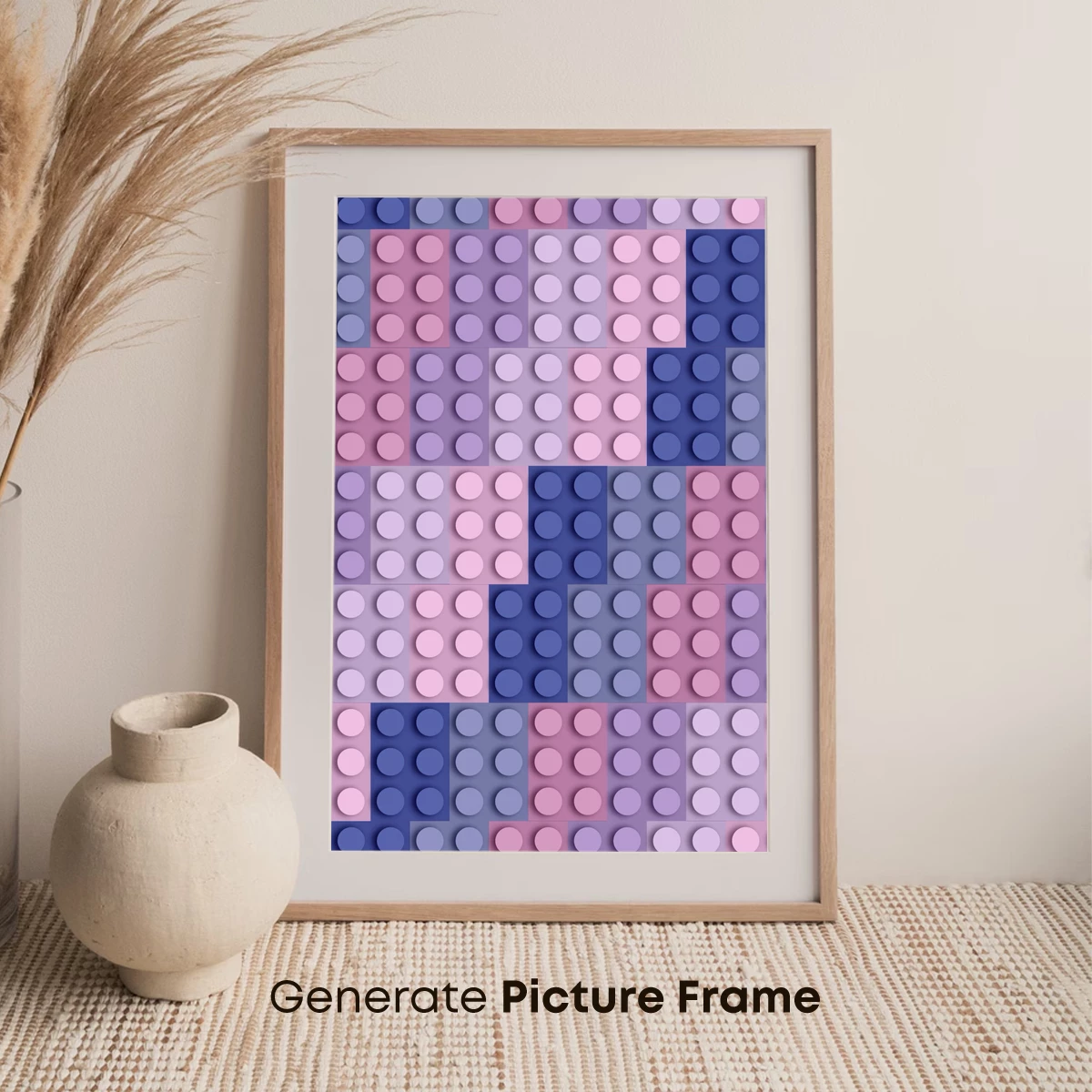Geometric Pastel Mosaic: A Modern Pixel Art Symphony - Image 7