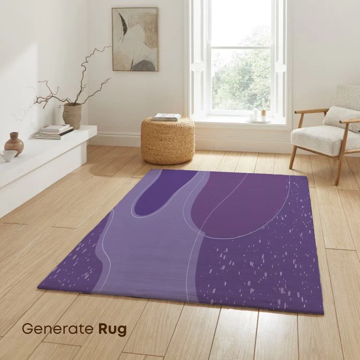 Purple Terrain Odyssey: Abstract Landscape Art - Image 6