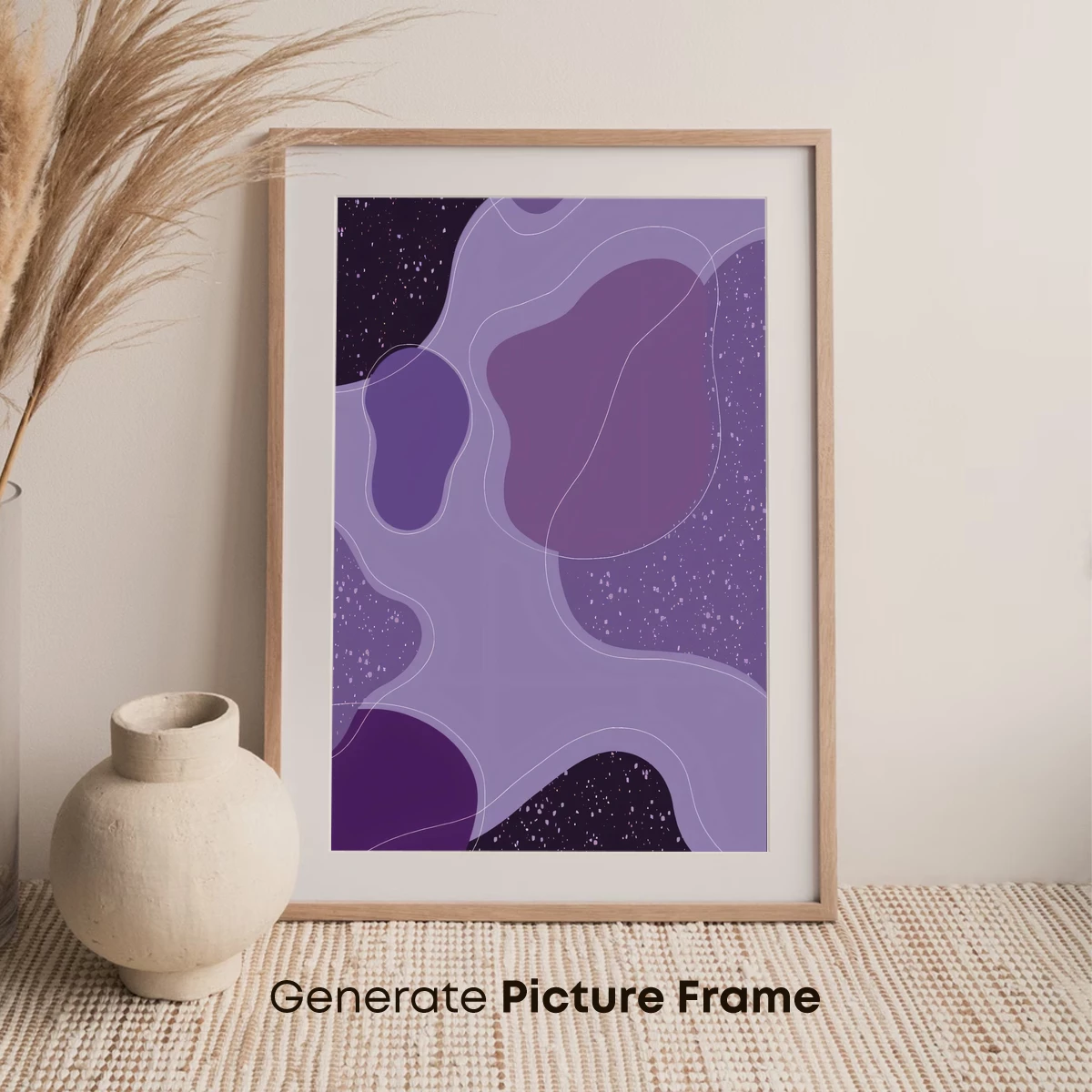 Purple Terrain Odyssey: Abstract Landscape Art - Image 7