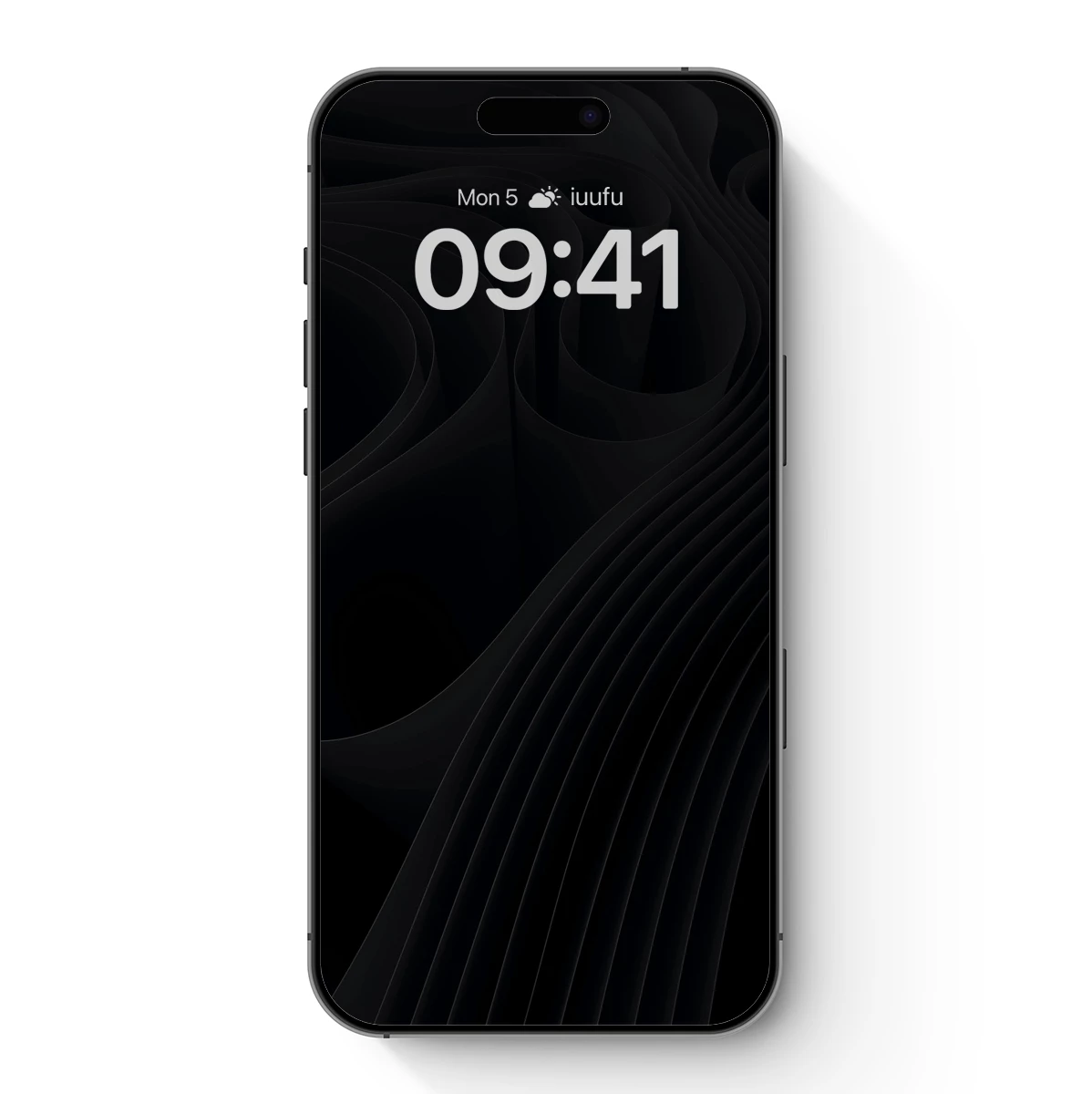 Elegant Black Waves: A Study in Shadow and Form