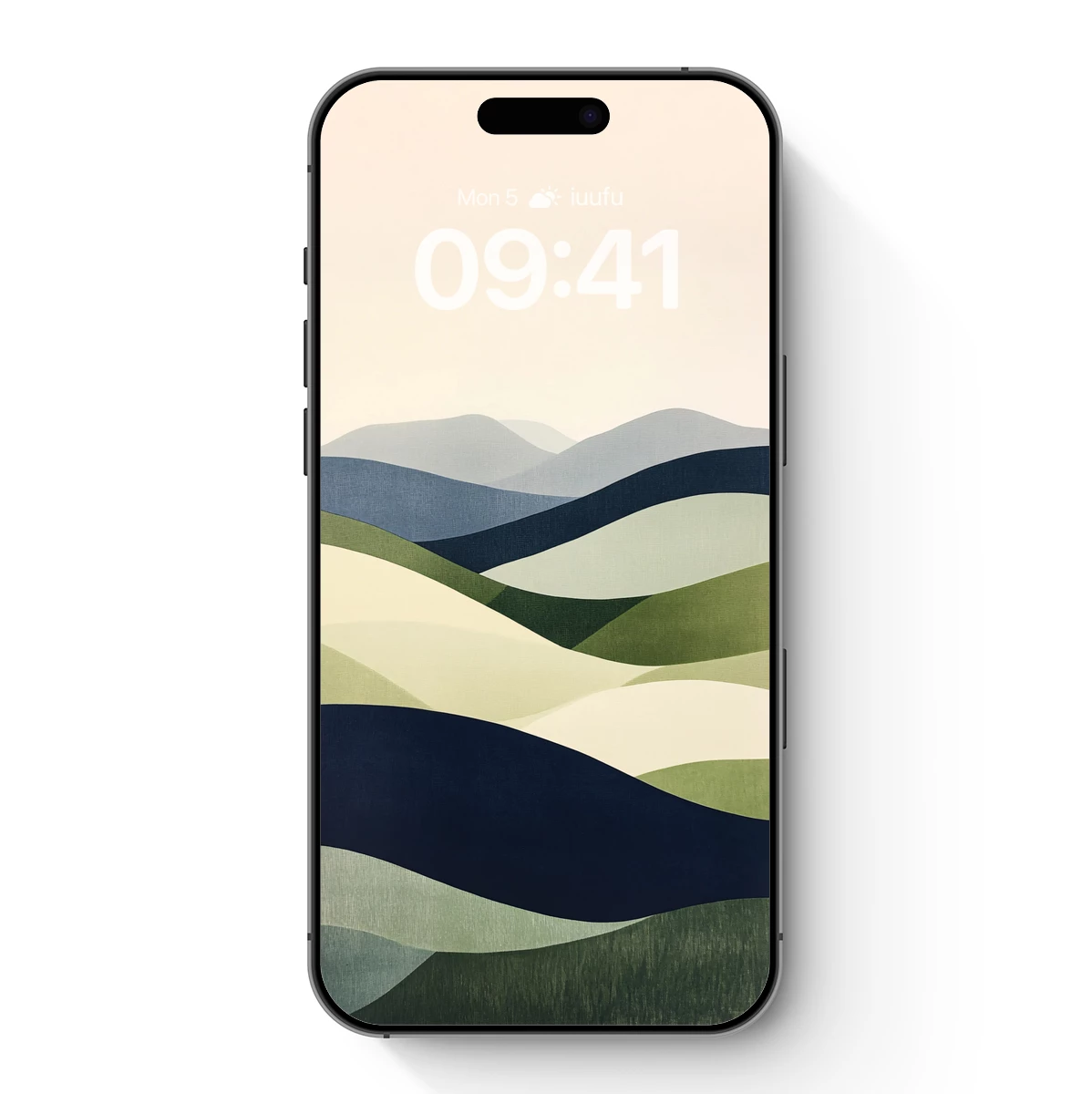 Abstract Mountain Layers: Textured Harmony