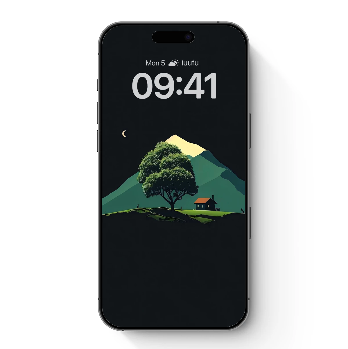 Moonlit Solitude: A Tree's Embrace