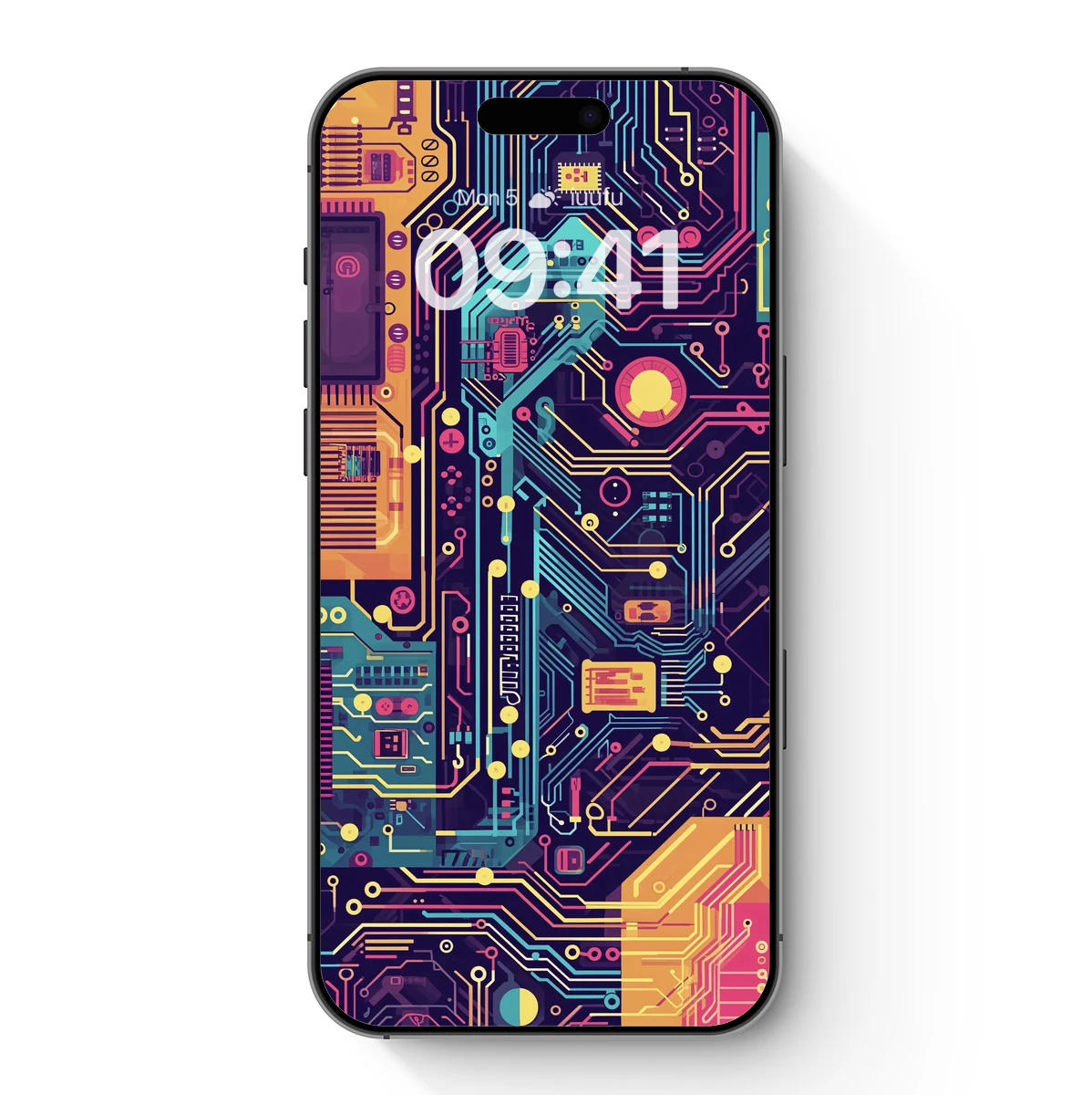 Vibrant Circuit Symphony: A Cyber-Art Odyssey