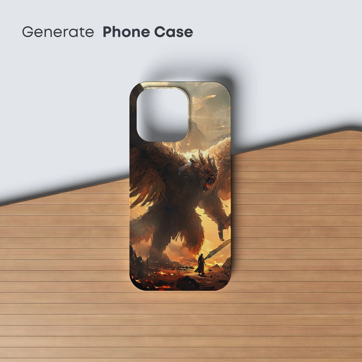 Epic Clash: Titan Beast in Fiery Dawn - Image 3