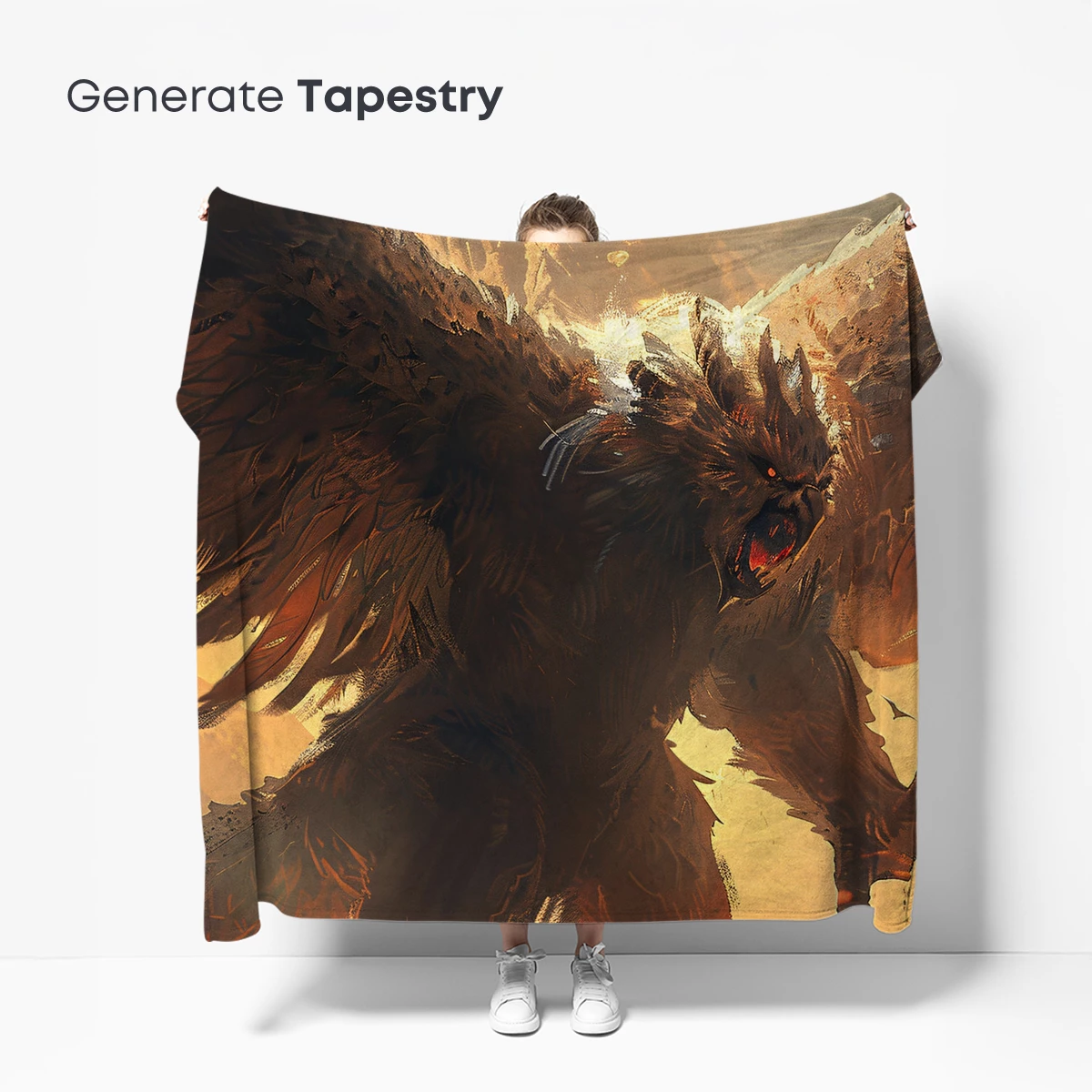 Epic Clash: Titan Beast in Fiery Dawn - Image 5