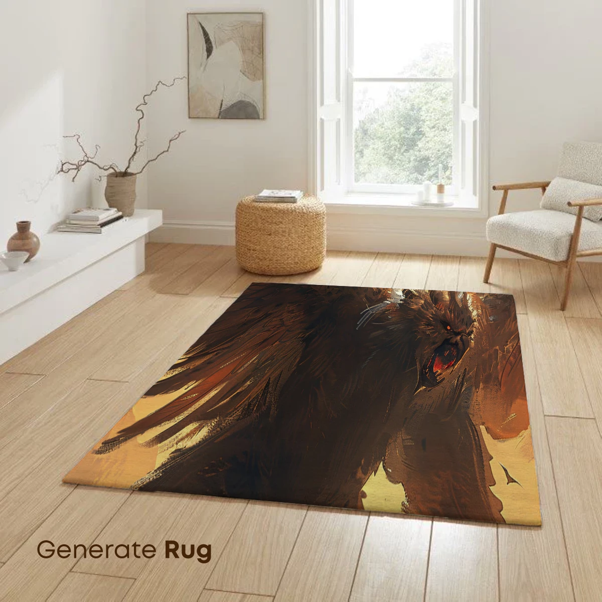 Epic Clash: Titan Beast in Fiery Dawn - Image 6