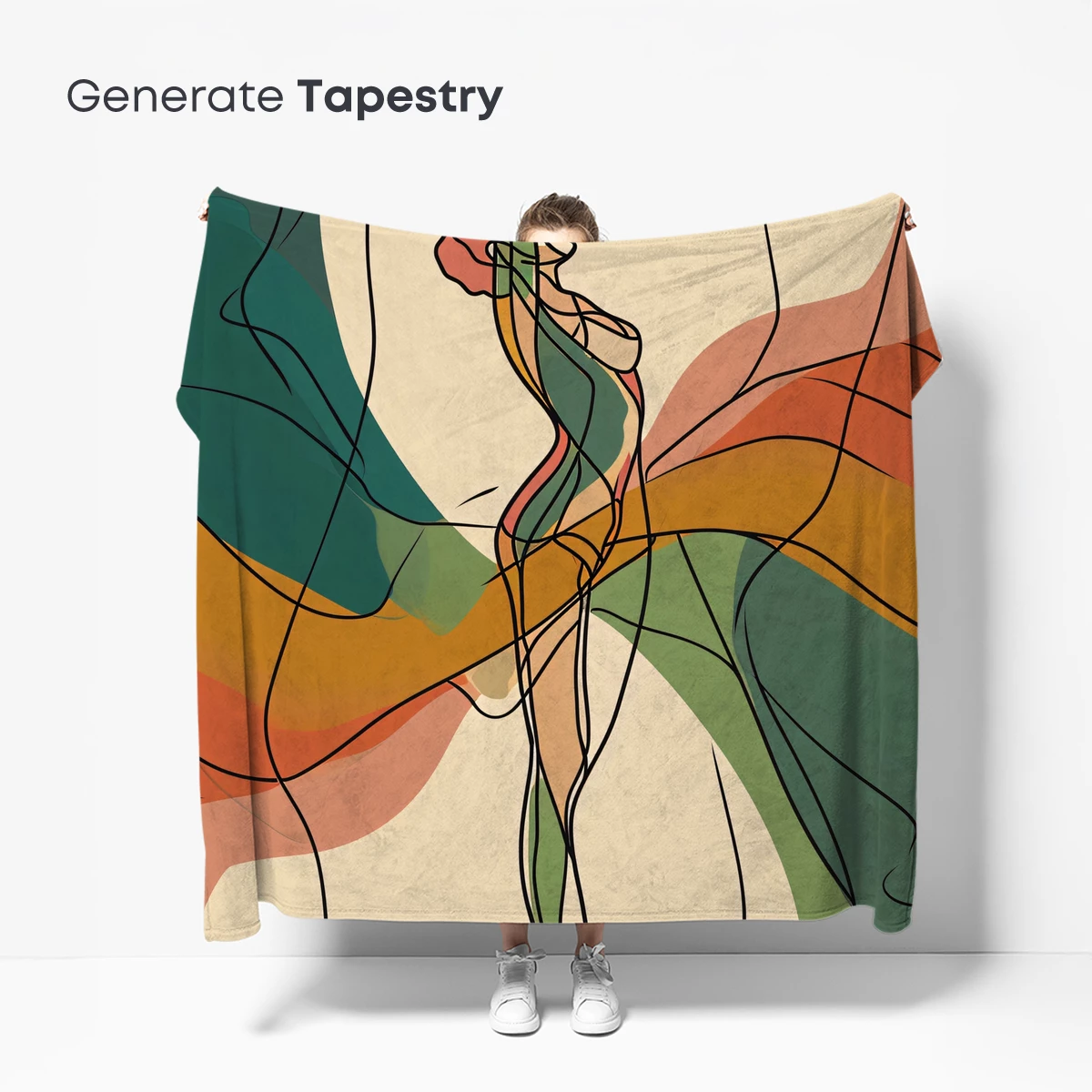 Ethereal Dancer in Abstract Flow - Image 5