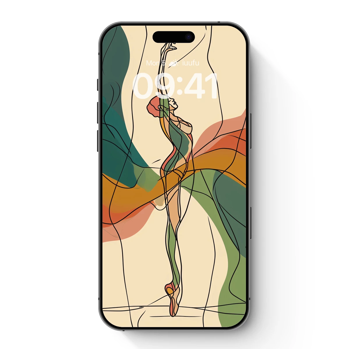 Ethereal Dancer in Abstract Flow