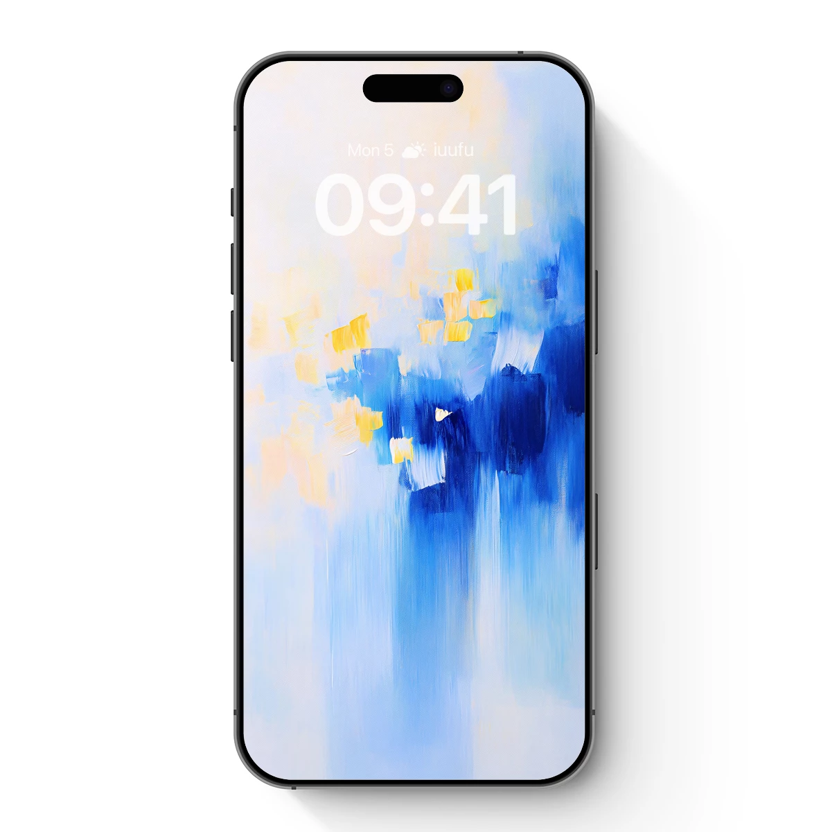 Blue Symphony: Abstract Brushstrokes in Harmony