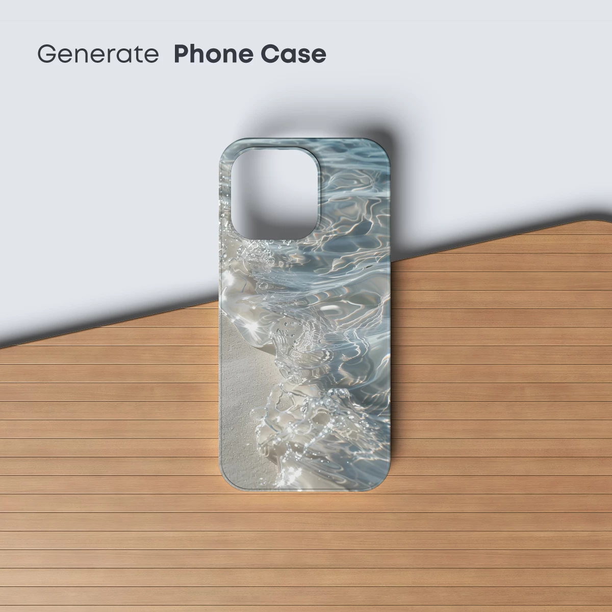 Crystal Waves: Sunlit Water's Dance on Sand - Image 3