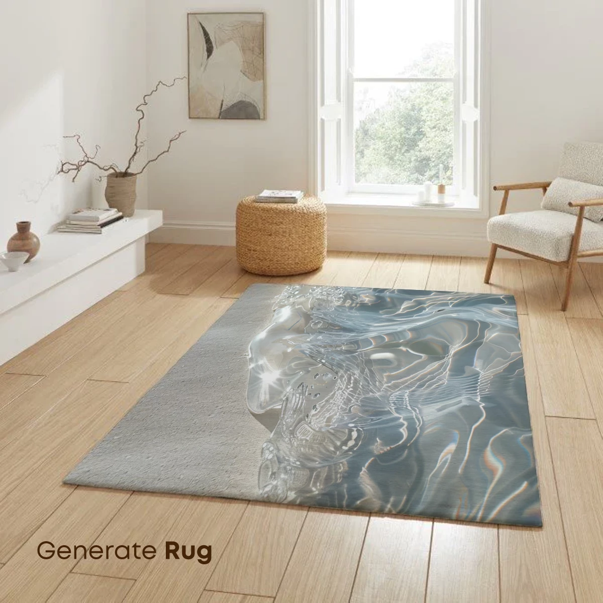 Crystal Waves: Sunlit Water's Dance on Sand - Image 6