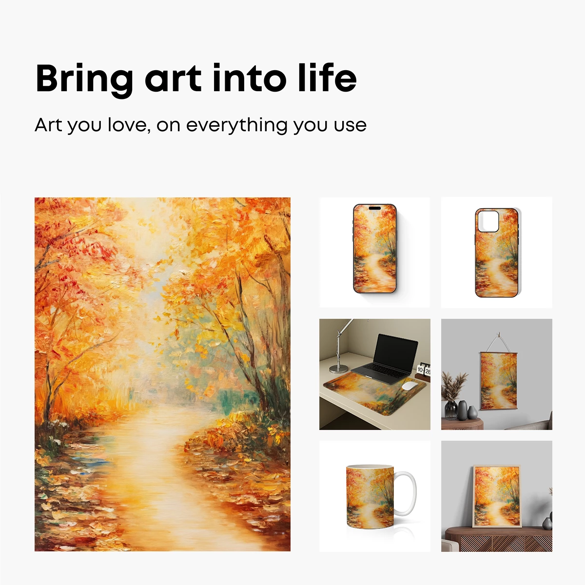 Autumnal Pathway Glow - Image 2