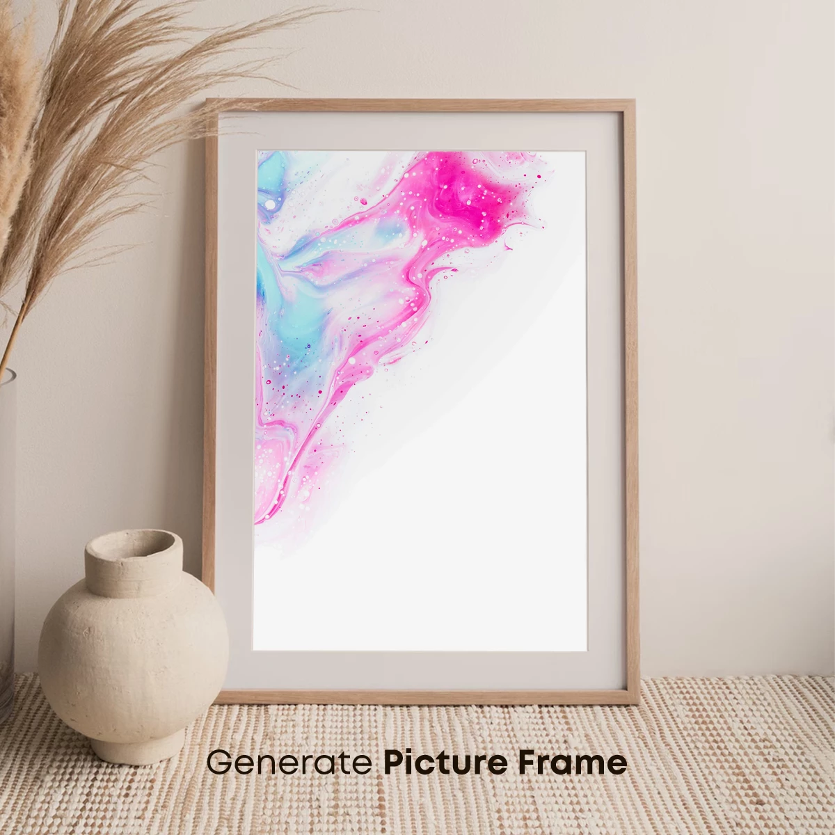 Fluid Dreams: Pink and Blue Abstract Flow - Image 7