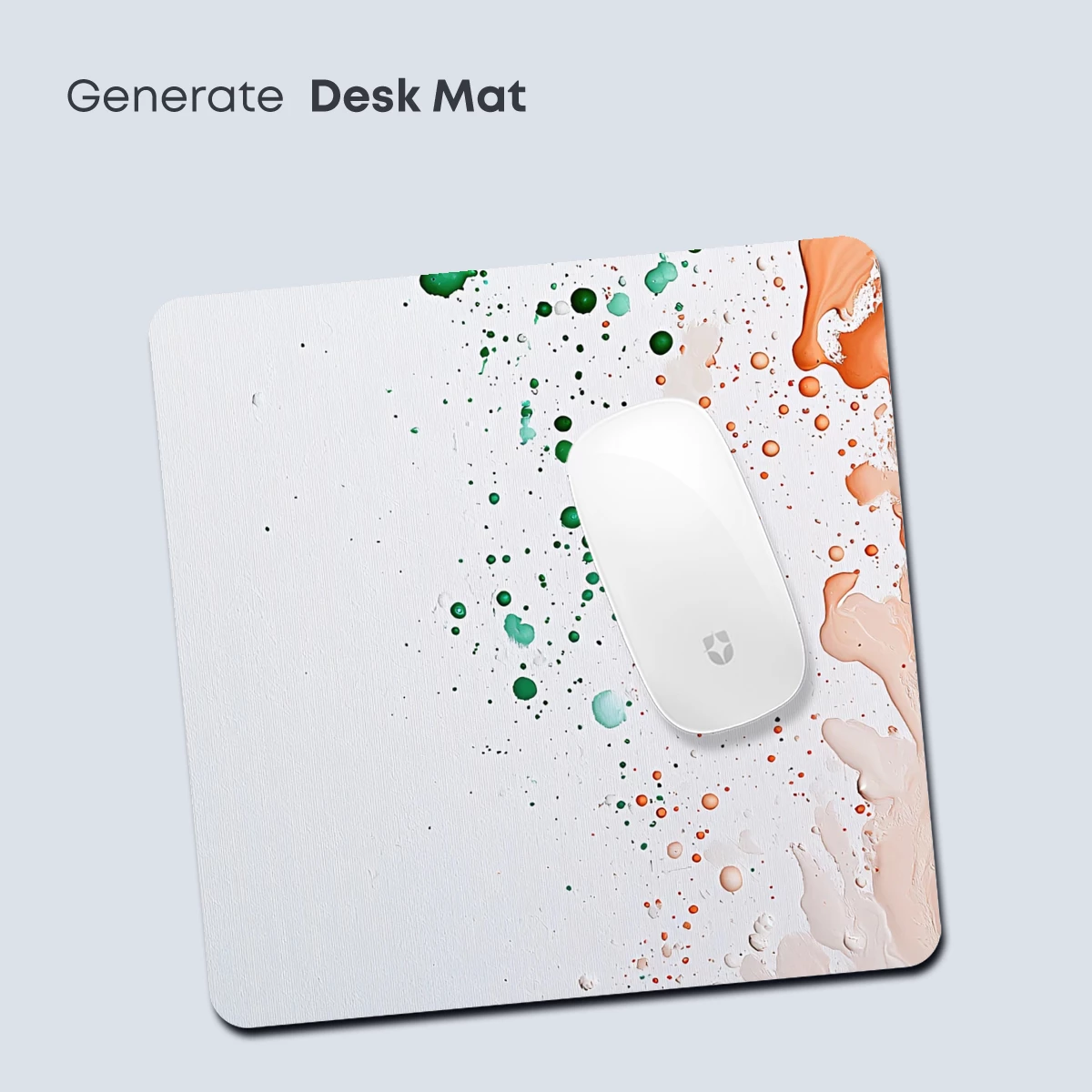 Abstract Splash: Green and Coral Dots Merge - Image 4