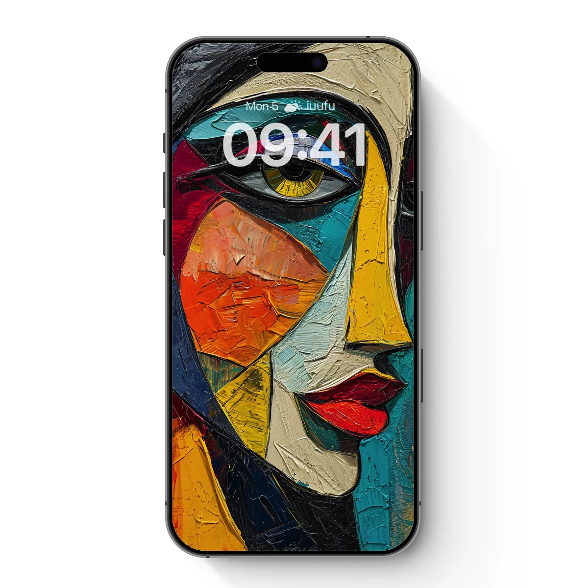 Cubist Face Symphony: Bold Colors and Geometric Elegance