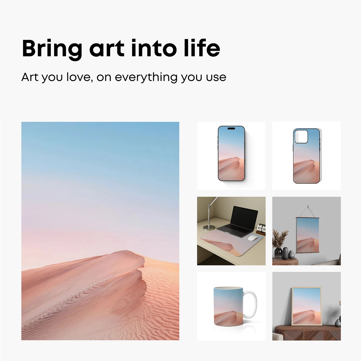 Desert Dune Symphony: Pastel Skies and Sand Ripples - Image 2