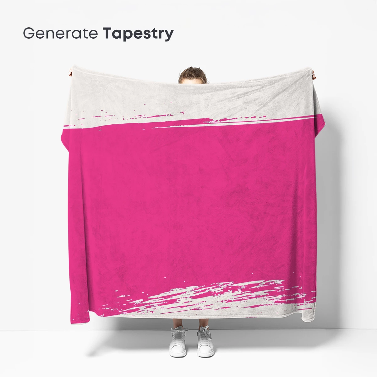 Bold Brushstroke Symphony in Pink - Image 5