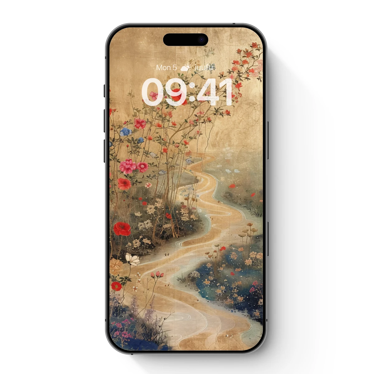 Enchanted Floral Pathway: A Surreal Garden Odyssey