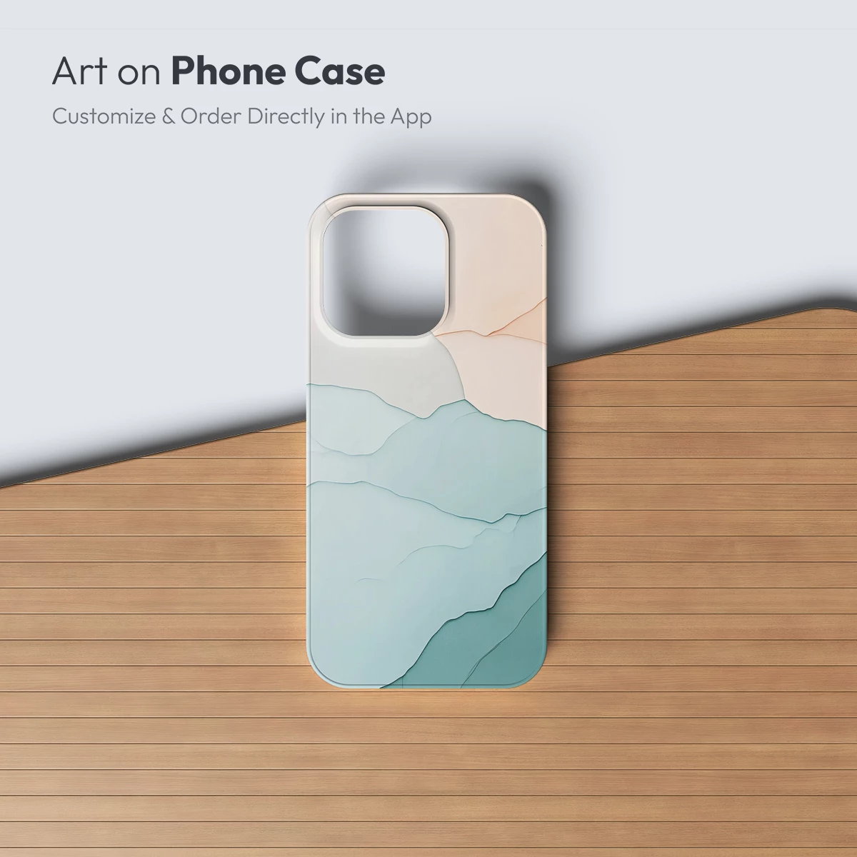 Abstract Terrain Odyssey: Pastel Waves and Shadows - Image 3