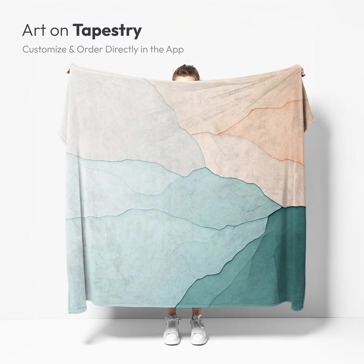 Abstract Terrain Odyssey: Pastel Waves and Shadows - Image 5