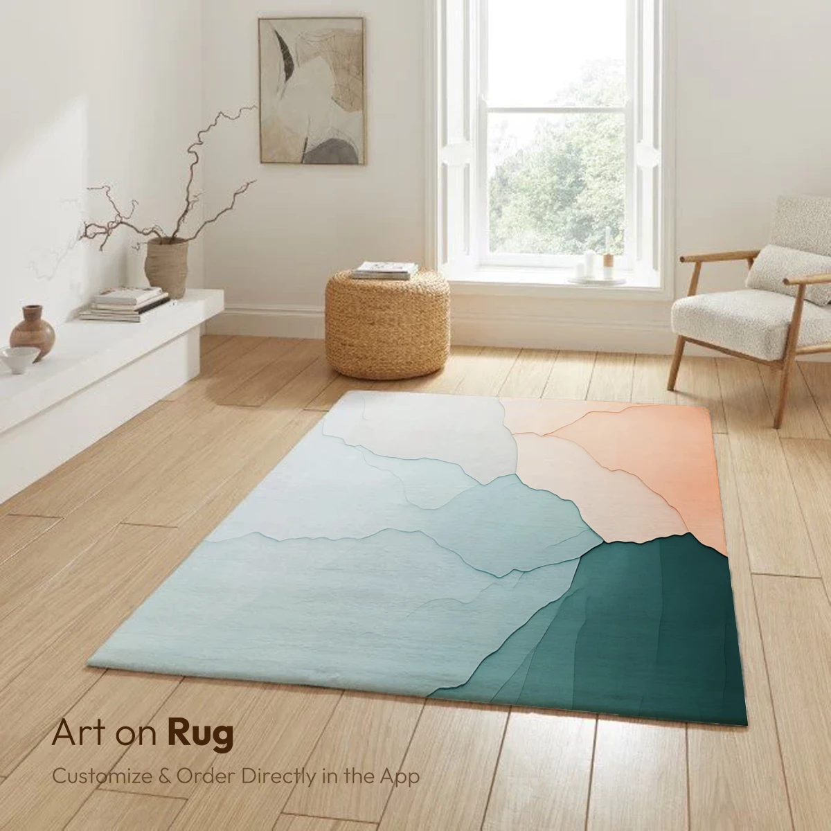 Abstract Terrain Odyssey: Pastel Waves and Shadows - Image 6