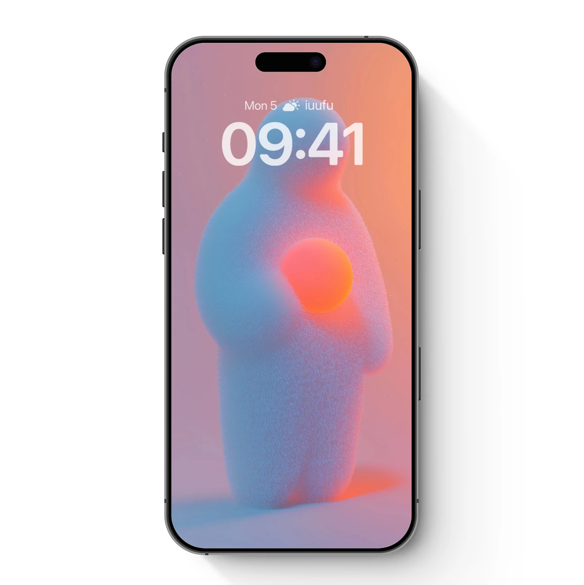 Fuzzy Figure Holding a Glowing Orb Fuzzy Figure Holding a Glowing Orb