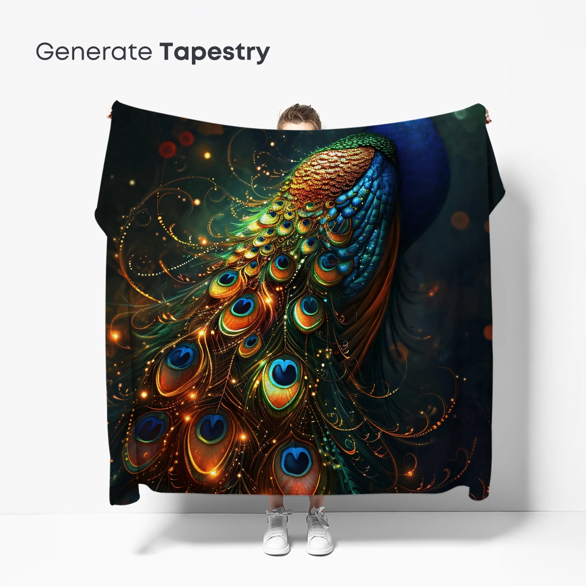 Enchanted Peacock: A Symphony of Feathers and Light - Image 5