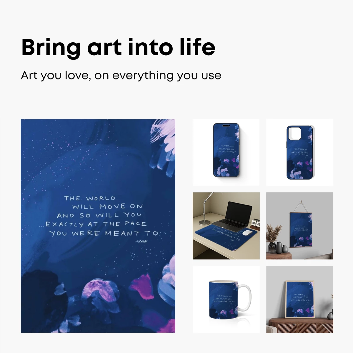 Deep Blue Serenity: Jellyfish Dreamscape - Image 2