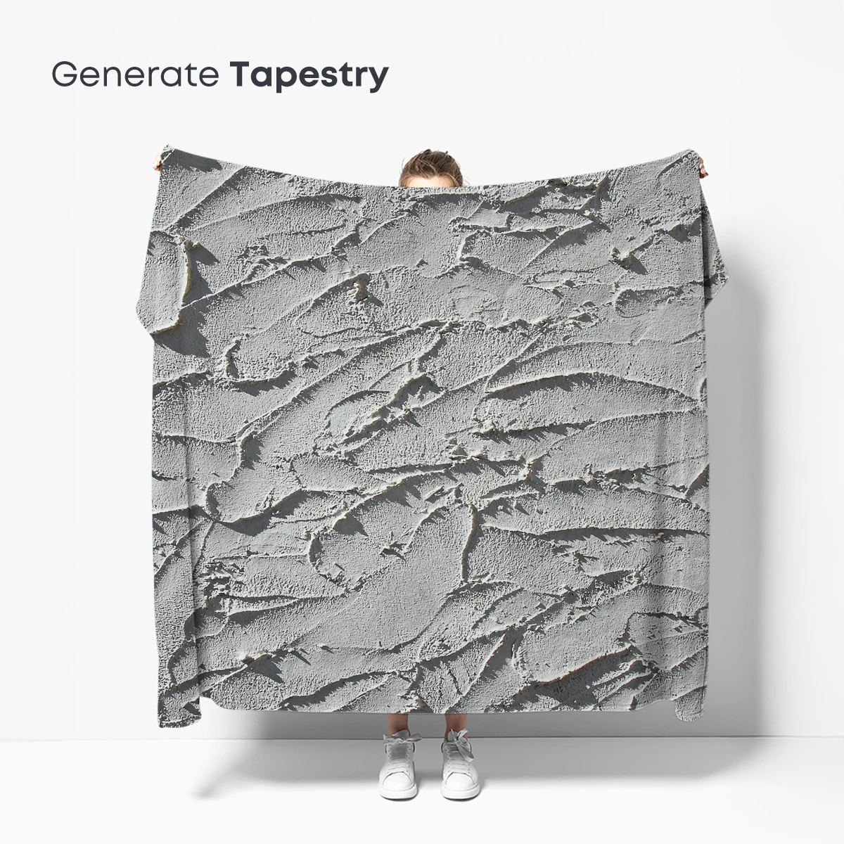 Eternal Snow Whispers: Textured Winter Canvas - Image 5