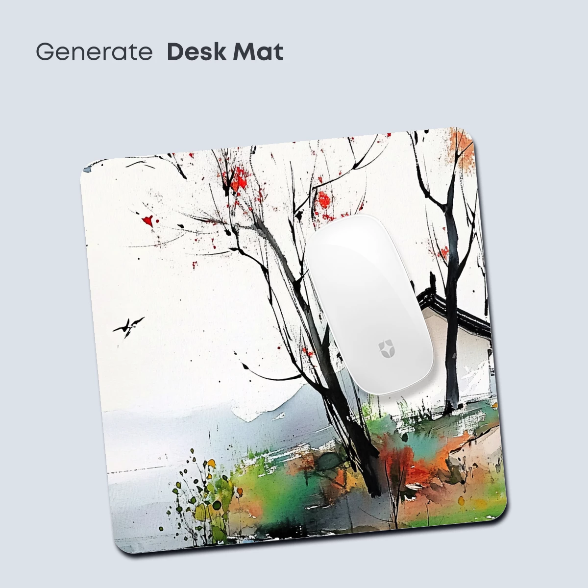 Autumnal Serenity: Ink and Watercolor Harmony - Image 4