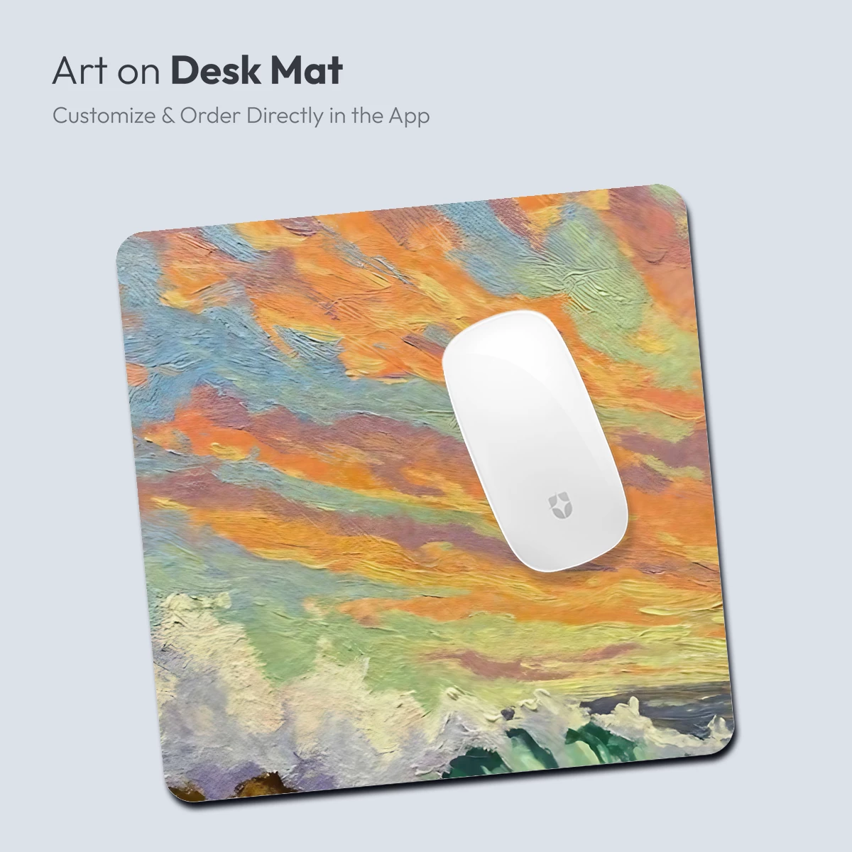 Crimson Sunset Waves: Impressionist Ocean Drama - Image 4