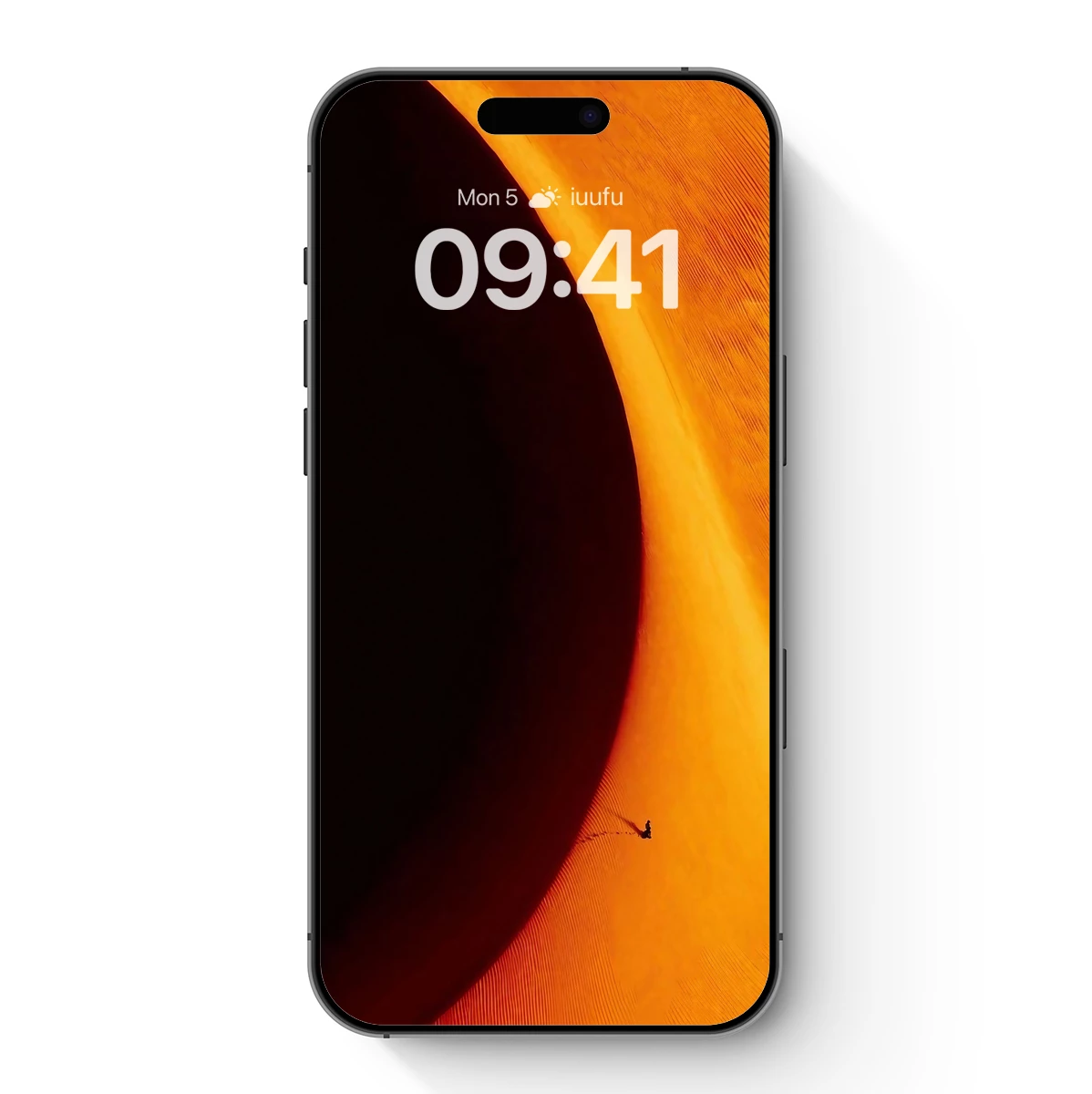 Desert Solitude: Sunset Dune Silhouette