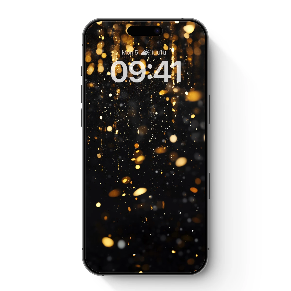 Golden Bokeh Rain: Ephemeral Light Trails